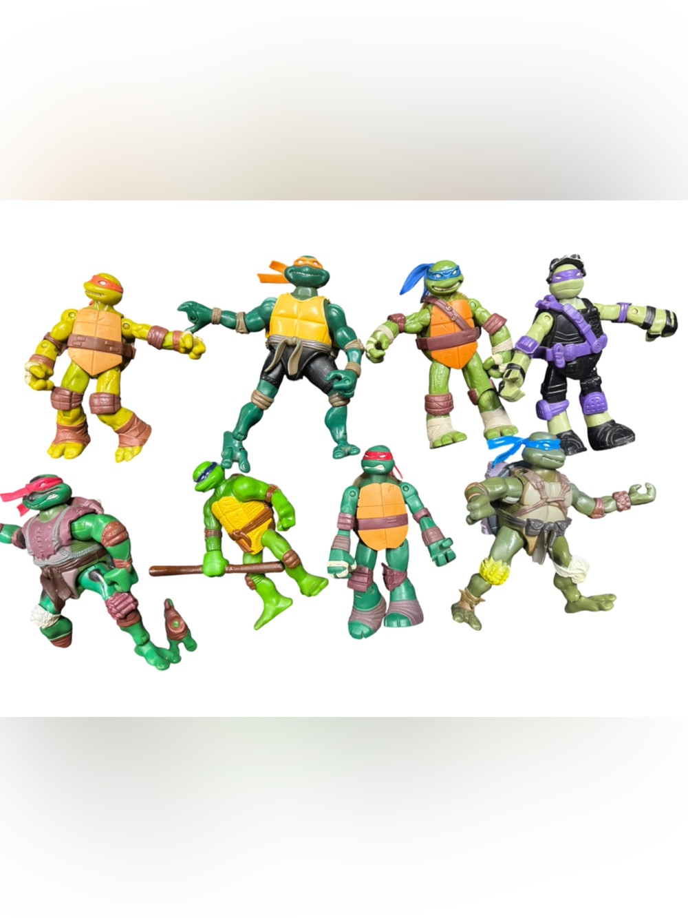 Teenage Mutant Ninja Turtles Action Figures Lot of  9 figures